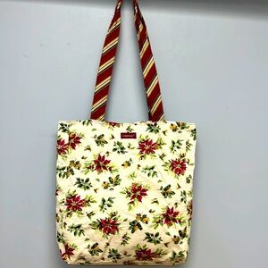 Longaberger Poinsettia Soft Sided Tote